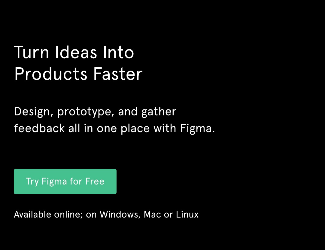 Figma Landing Page CTA