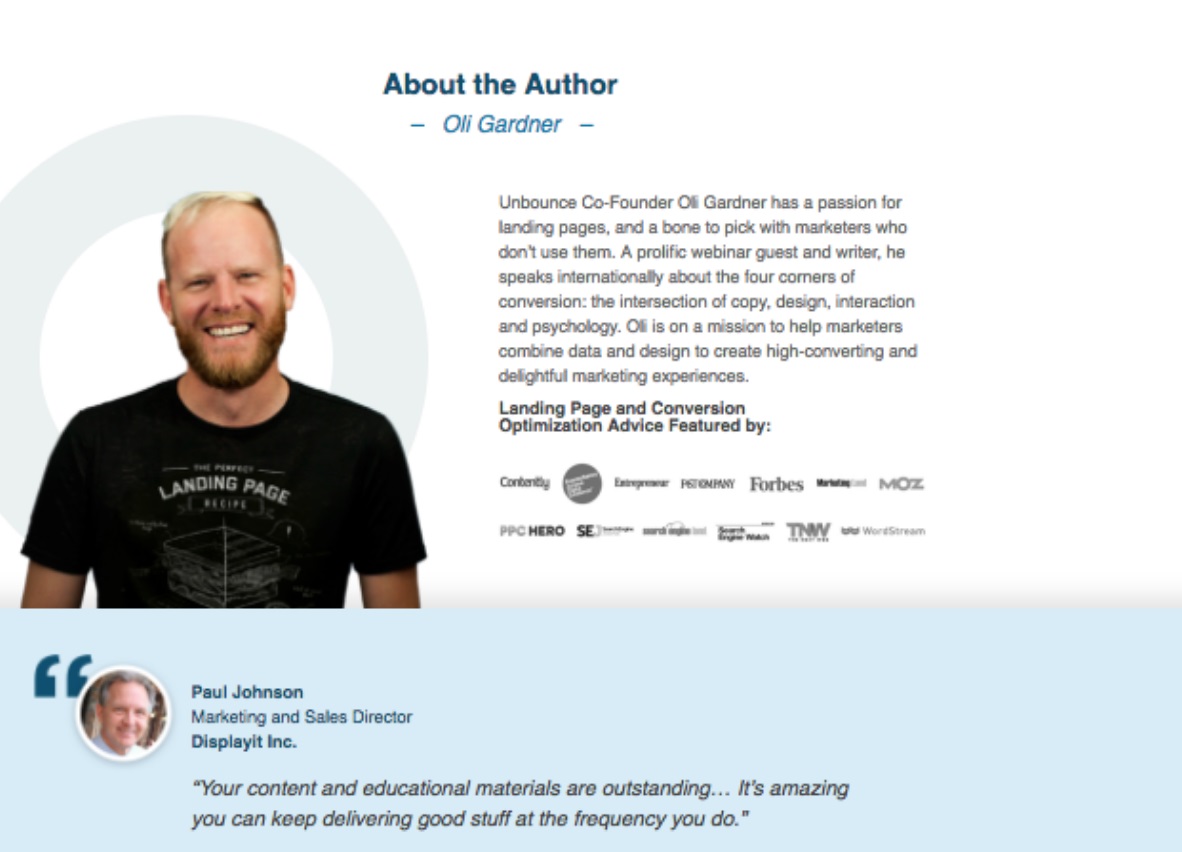 Unbounce About The Author